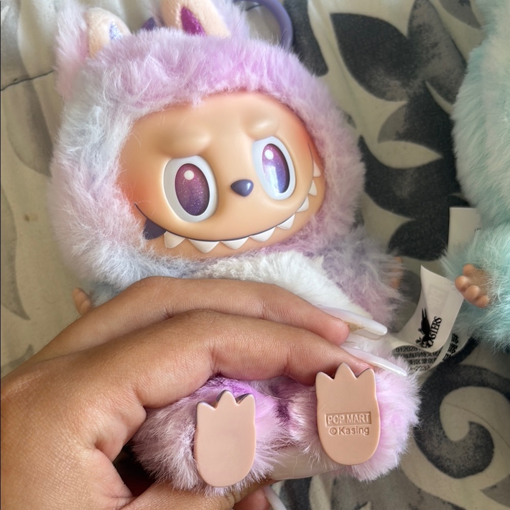 authentic labubus Adorable Furry Plush Set in Pastel Colors - Picture 4 of 5